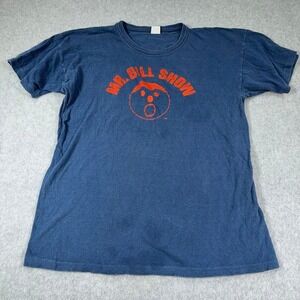VTG Mr Bill Show T Shirt 36in Chest 23in Length Navy Blue Comedy Sketch Show SNL
